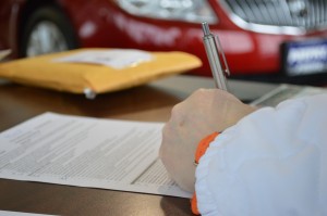 autolening contract tekenen